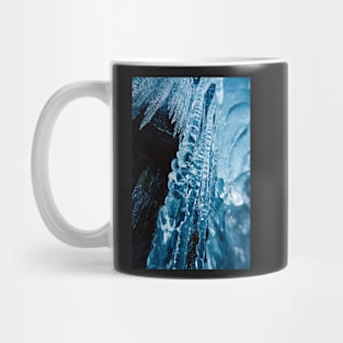 Icicles on mountain wall Mug